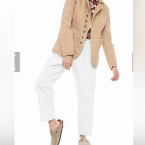 Free People X Sandrine Rose French Worker White Wide Leg Pants NWT Qty